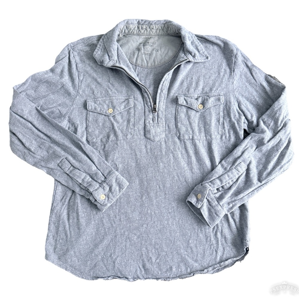 American Eagle Outfitters Men’s Vintage Slim Fit Quarter Zip Pullover